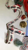 Item No. : 2326 Christmas Gift Packaging Decoration DIY Linen Car Heart Valentine's Day Iron Wire Ribbon 2.5cm Christmas Daily Necessities Application Scenario